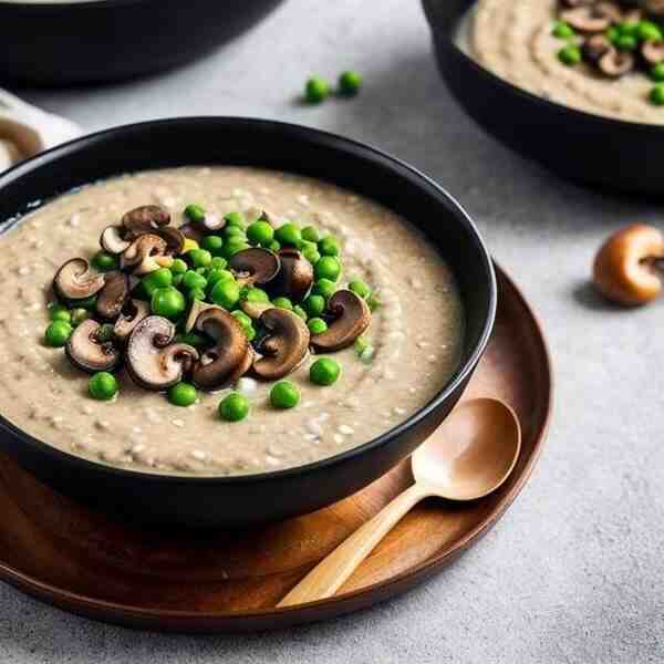 Каша гороховая с грибами